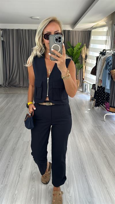 Orjinal Marka Lacivert Gabardin Takım