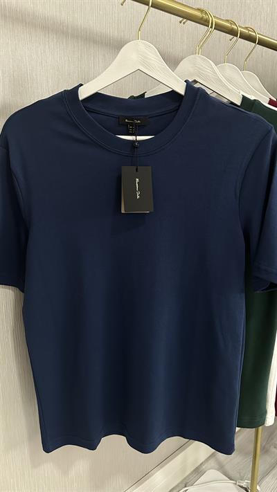ORJİNAL MARKA LACİVERT PAMUKLU BASİC TİŞÖRT