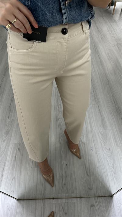 ORJİNAL MARKA LİKRALI BİNİCİ MODEL BEJ JEAN PANTOLON