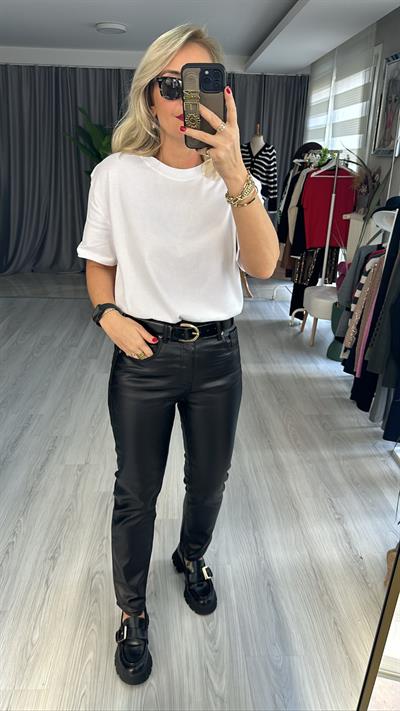 ORJİNAL MARKA LİKRALI MUMLU SİYAH JEAN