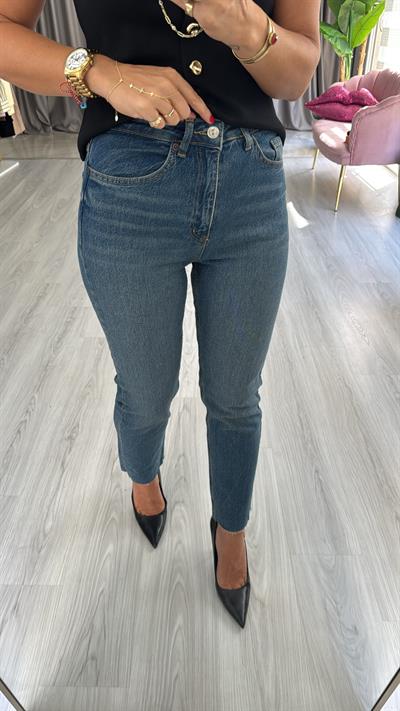 Orjinal Marka Mavi Boyfit Jean
