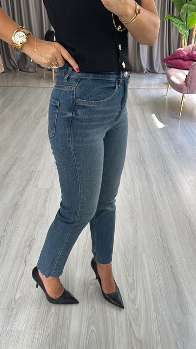 Orjinal Marka Mavi Boyfit Jean