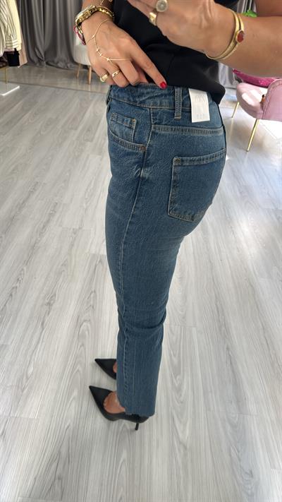 Orjinal Marka Mavi Boyfit Jean