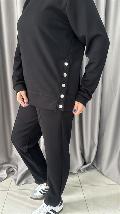 ORJİNAL MARKA, SİYAH MODAL KUMAŞ TAKIM