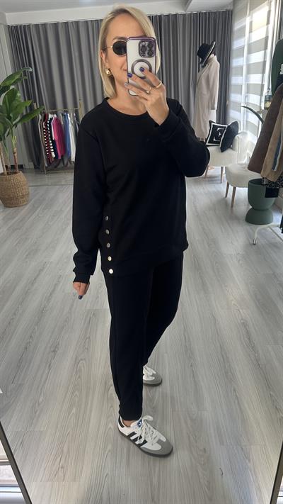 ORJİNAL MARKA, SİYAH MODAL KUMAŞ TAKIM