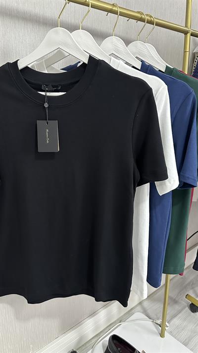 ORJİNAL MARKA SİYAH PAMUKLU BASİC TİŞÖRT