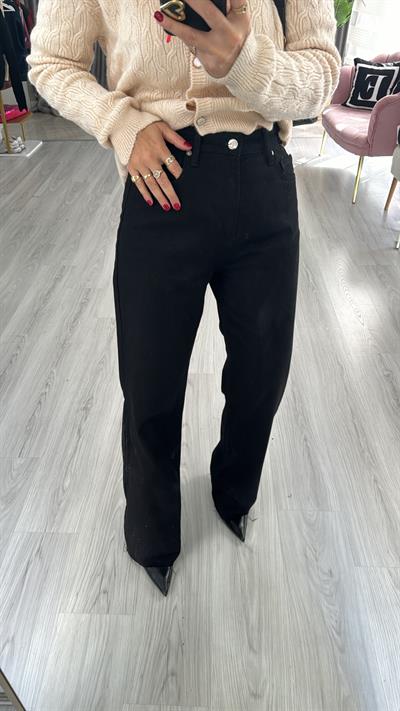 Orjinal Marka Siyah Straight Fit Jean