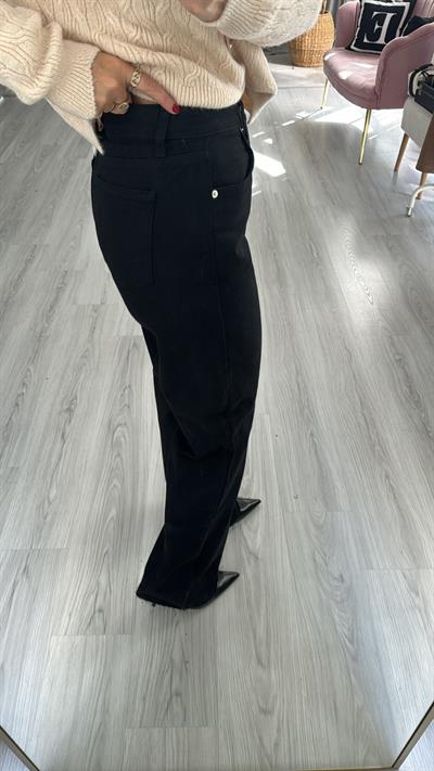 Orjinal Marka Siyah Straight Fit Jean