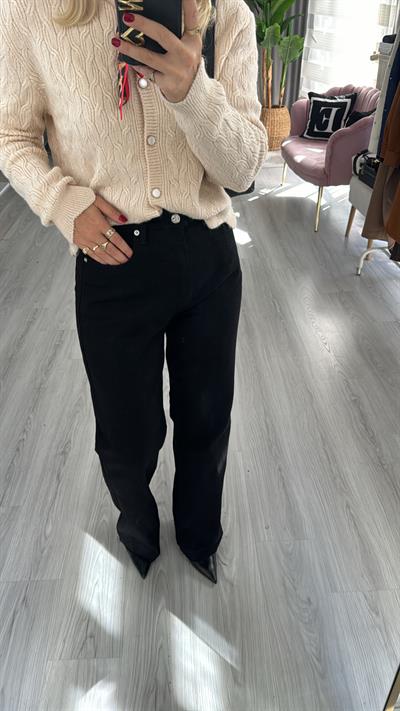 Orjinal Marka Siyah Straight Fit Jean