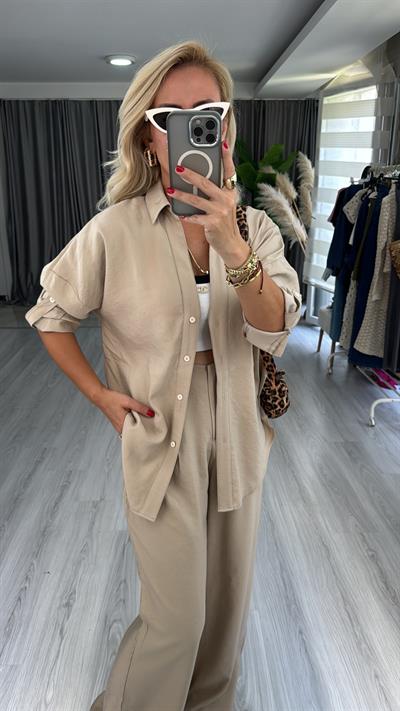 Orjinal Marka Tensel Bej Takım