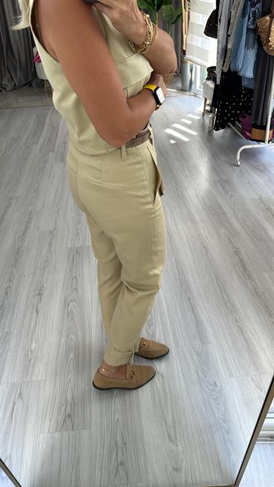 Orjinal Marka Yağ Yeşili Gabardin Takım