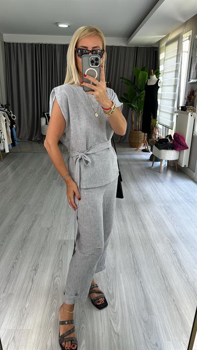 ORJİNAL MODEL %100 PAMUKLU GRİ TAKIM