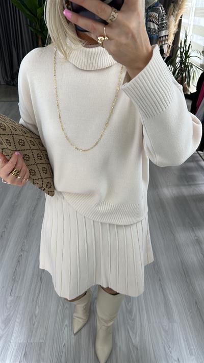 ORJİNAL MODEL İKİLİ TRİKO TAKIM / EKRU