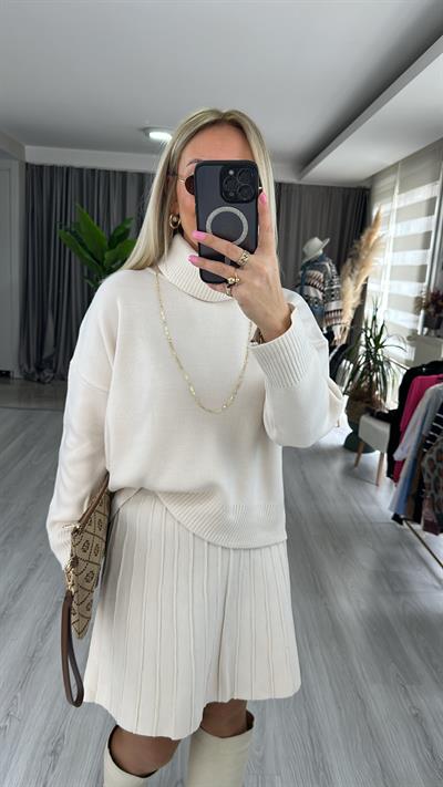 ORJİNAL MODEL İKİLİ TRİKO TAKIM / EKRU