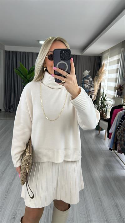 ORJİNAL MODEL İKİLİ TRİKO TAKIM / EKRU