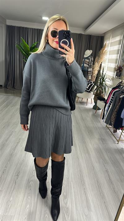 ORJİNAL MODEL İKİLİ TRİKO TAKIM / FÜME