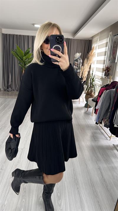 ORJİNAL MODEL İKİLİ TRİKO TAKIM / SİYAH