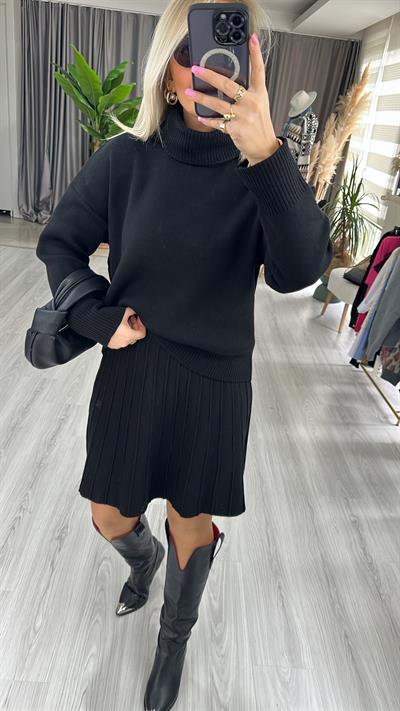 ORJİNAL MODEL İKİLİ TRİKO TAKIM / SİYAH