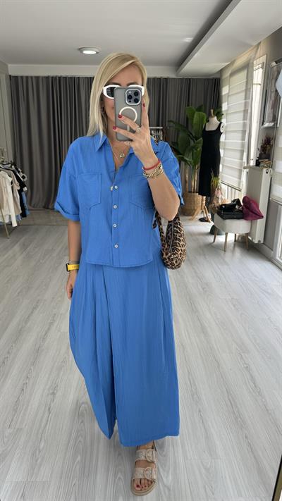 ORJİNAL MODEL KISA KOL MAVİ TAKIM