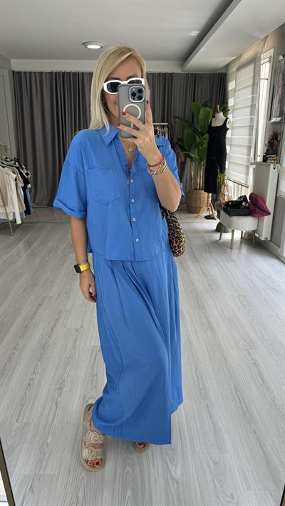 ORJİNAL MODEL KISA KOL MAVİ TAKIM