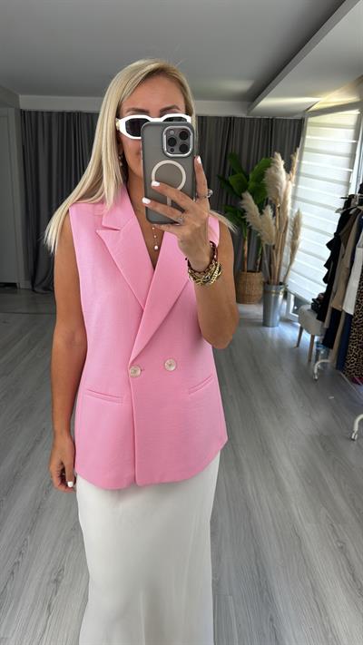 Orjinal Model Pembe Yelek