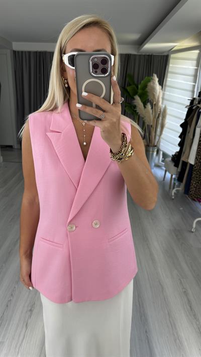Orjinal Model Pembe Yelek