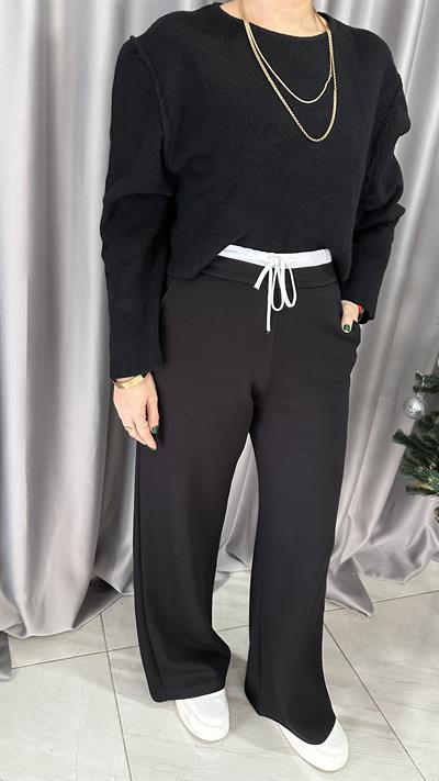 ORJİNAL MODEL SİYAH MODAL KUMAŞ PANTOLON