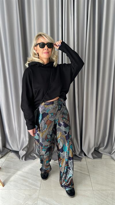 Payetli Lİkralı Pantolon