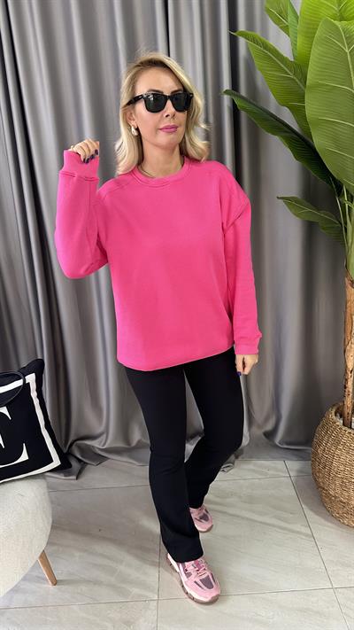 PEMBE SALAŞ SWEATSHİRT