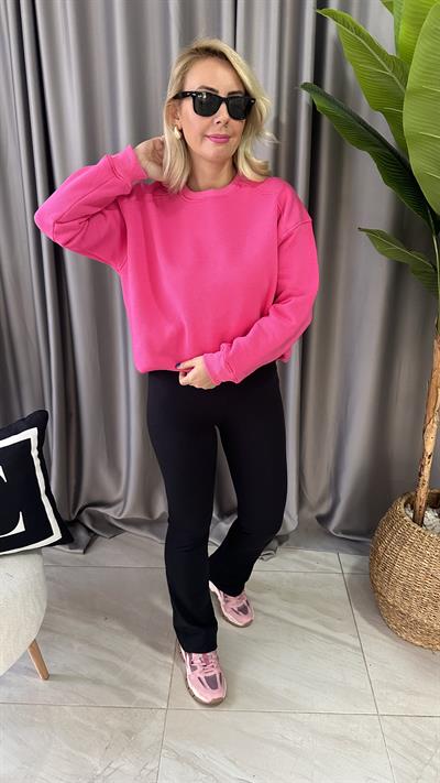 PEMBE SALAŞ SWEATSHİRT