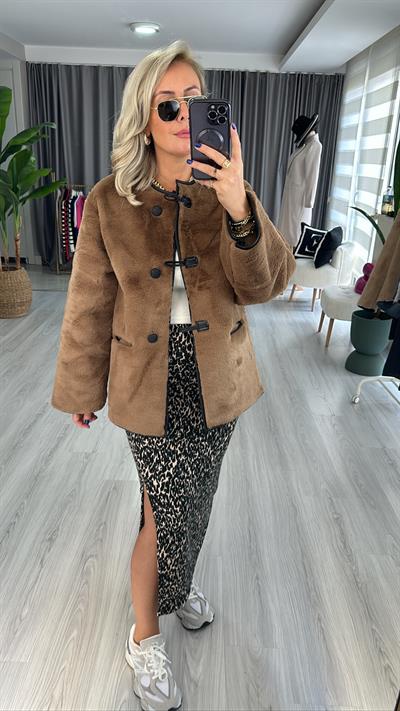 PEMİUM SERİ, DIŞI YUMUŞACIK, İÇİ KOMPLE DERİ TABA KABAN