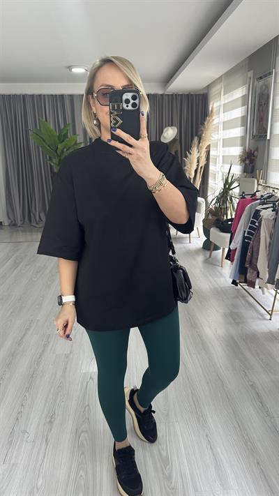 PREMİUM DOKUDA ORJİNAL MODEL SİYAH TİŞÖRT 