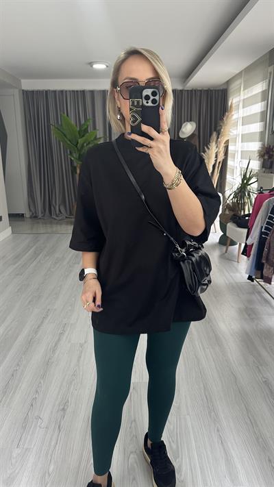 PREMİUM DOKUDA ORJİNAL MODEL SİYAH TİŞÖRT 