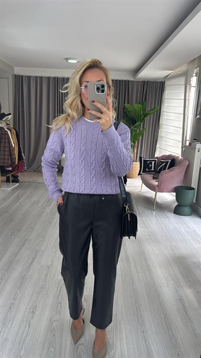 Saç Örgü Açık Lila Triko