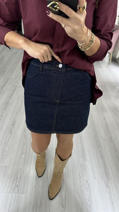 Şehir Boy Jean Etek