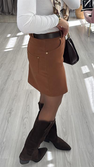 Şehir Boy Taba Nubuk Etek