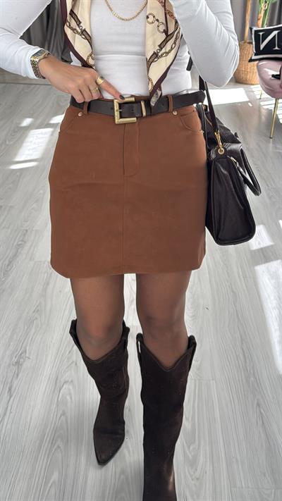 Şehir Boy Taba Nubuk Etek