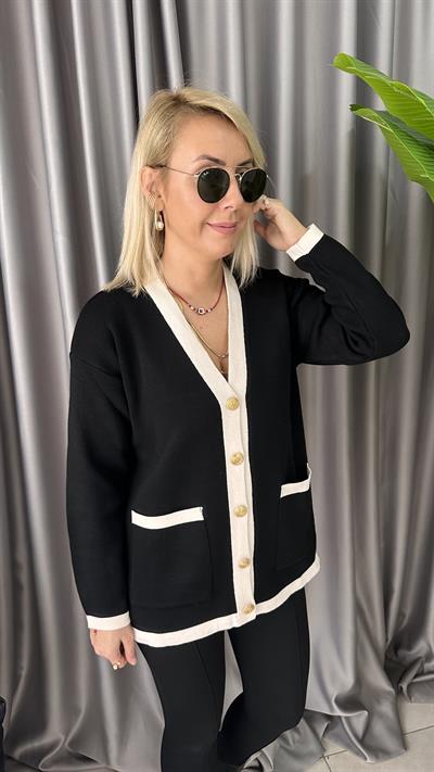 SİYAH KREM ÇELİK HIRKA