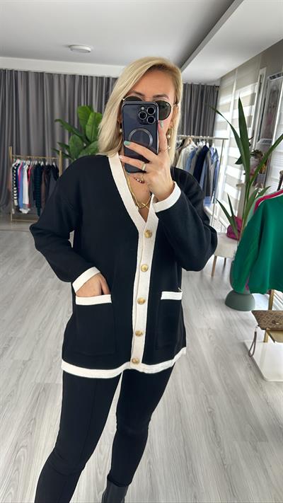 SİYAH KREM ÇELİK HIRKA