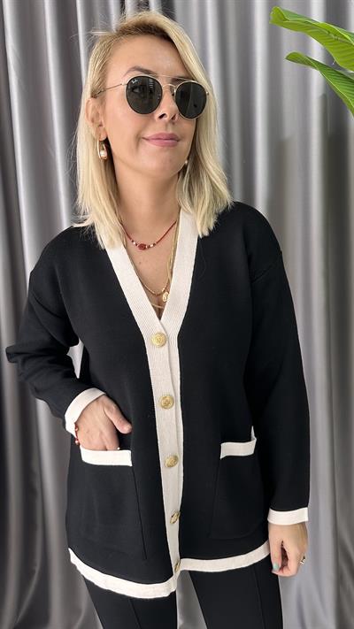 SİYAH KREM ÇELİK HIRKA