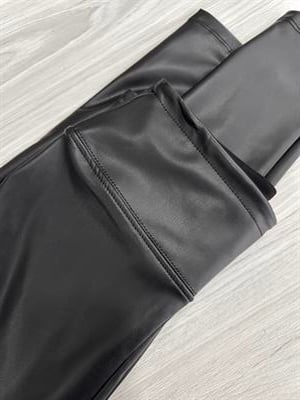 SİYAH MAT DERİ TAYT