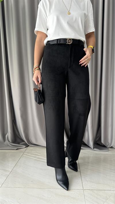 Siyah Süet Pantolon