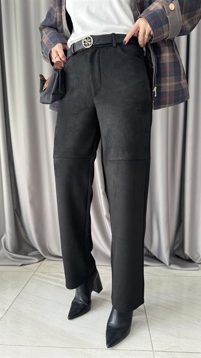 Siyah Süet Pantolon