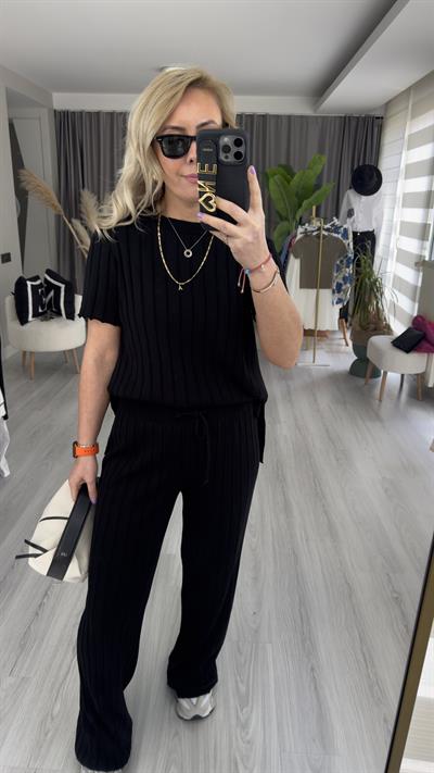 SİYAH TİRİL TRİKO TAKIM