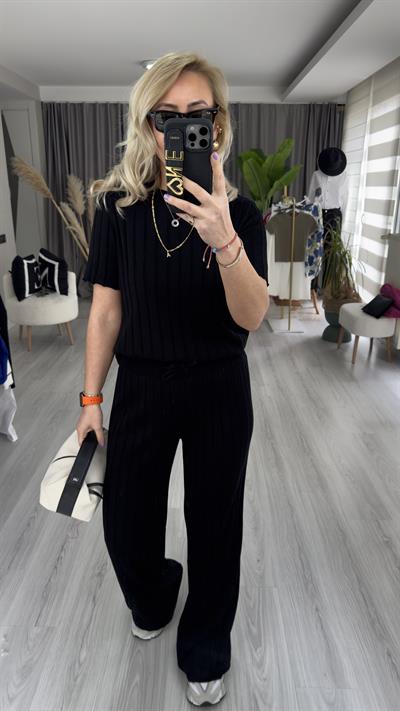 SİYAH TİRİL TRİKO TAKIM