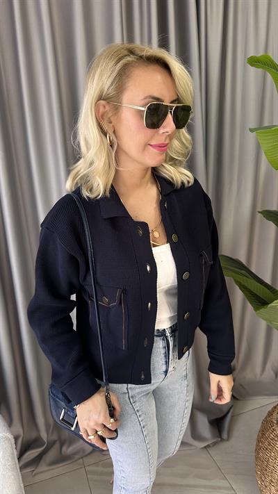 TABA DİKİŞLİ, LACİVERT TRİKO