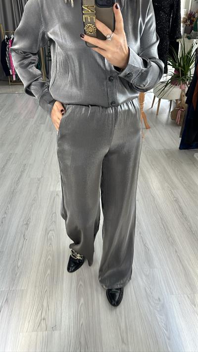 TOK DOKUDA SATEN FÜME PANTOLON