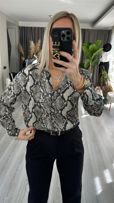 YILAN DESEN SATEN GÖMLEK