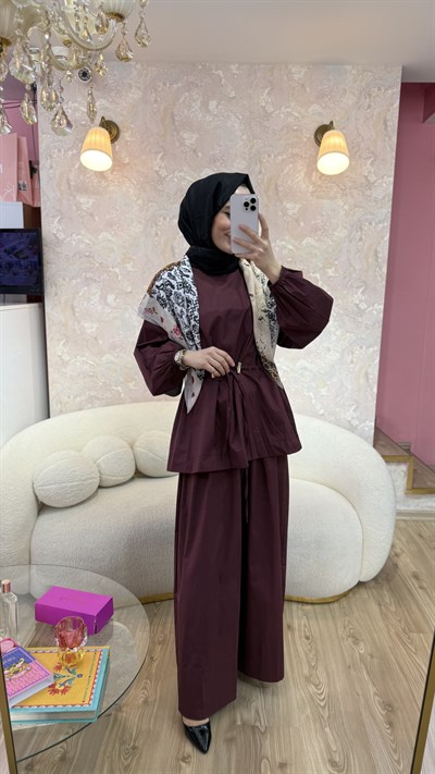 Bordo Bel Detay Takım