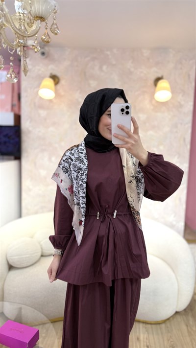 Bordo Bel Detay Takım